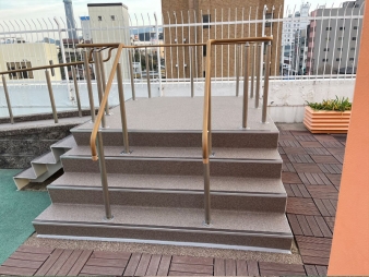 下関リハビリテーション病院リハビリ用スロープ階段改装工事